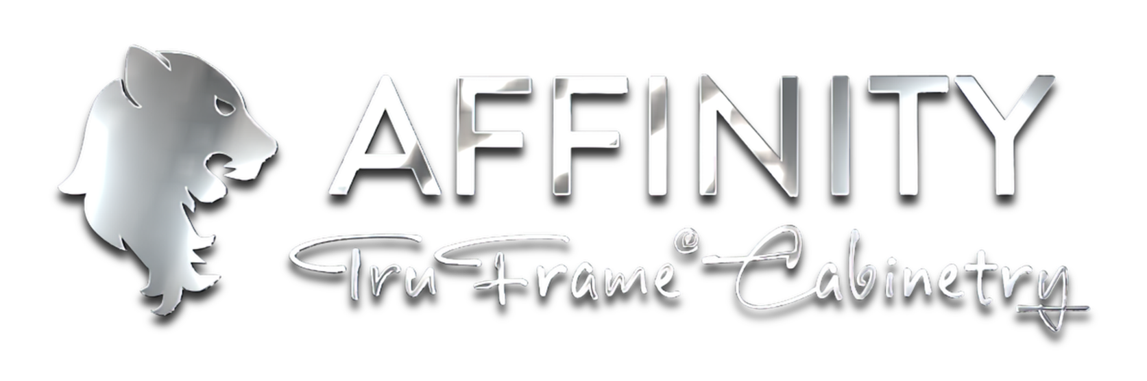 Affinity Tru-Frame cabinetry logo design.