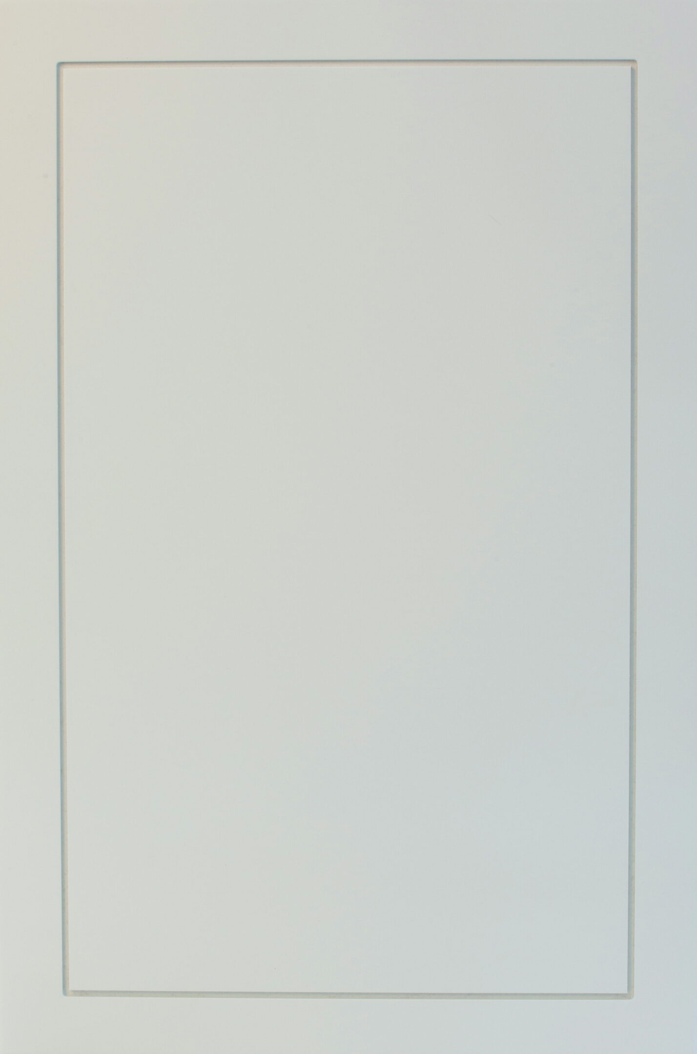 Blank rectangular frame on a light background.