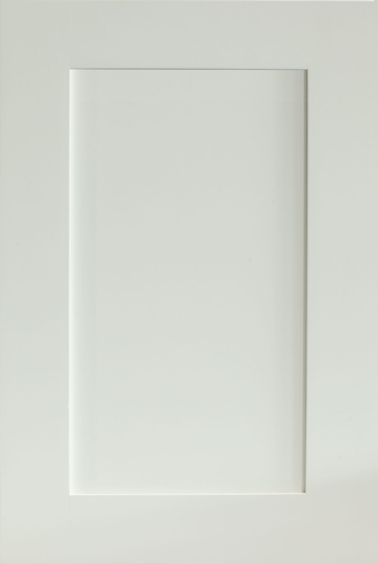 Minimalist white recessed rectangular panel