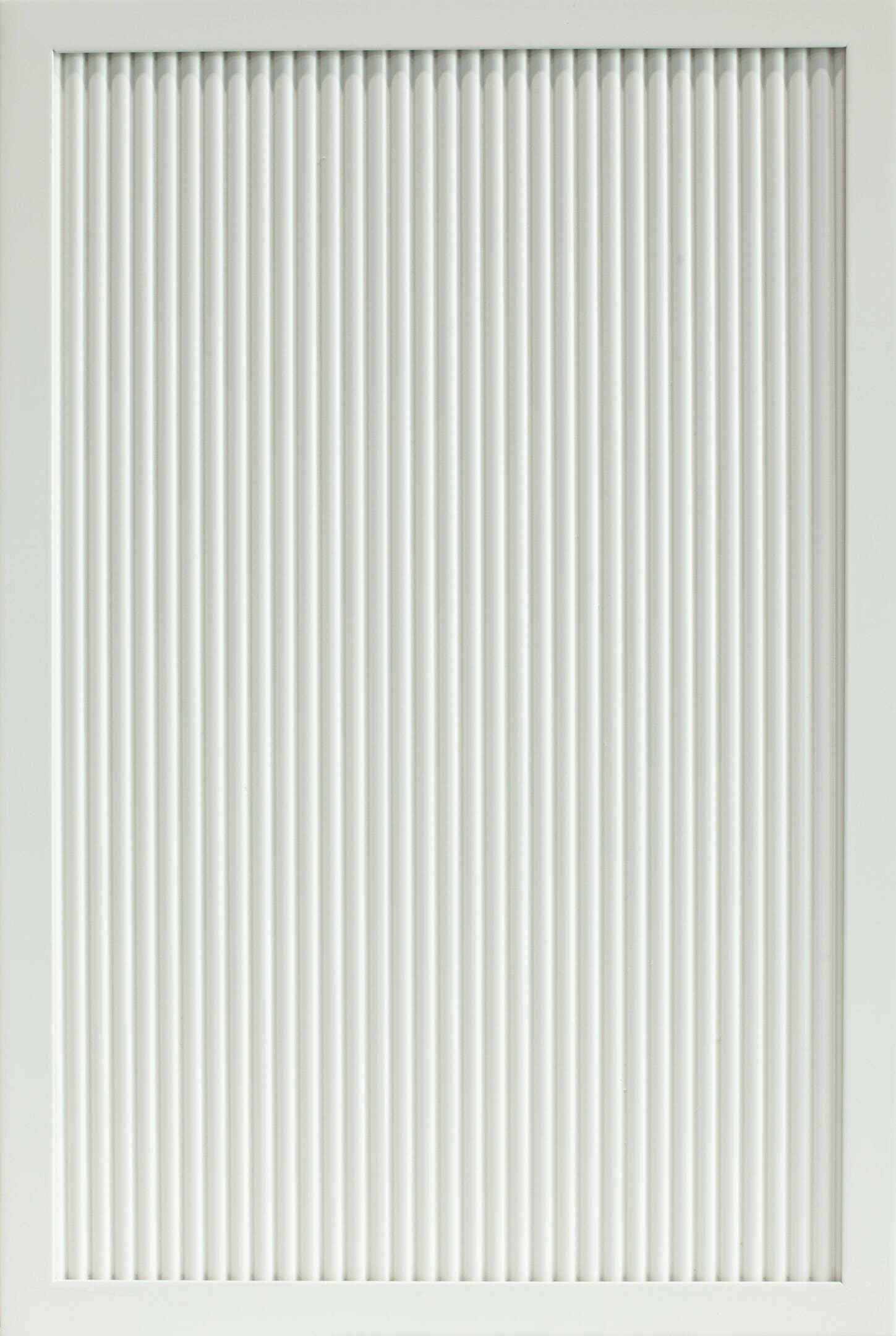 Reeded cabinet door